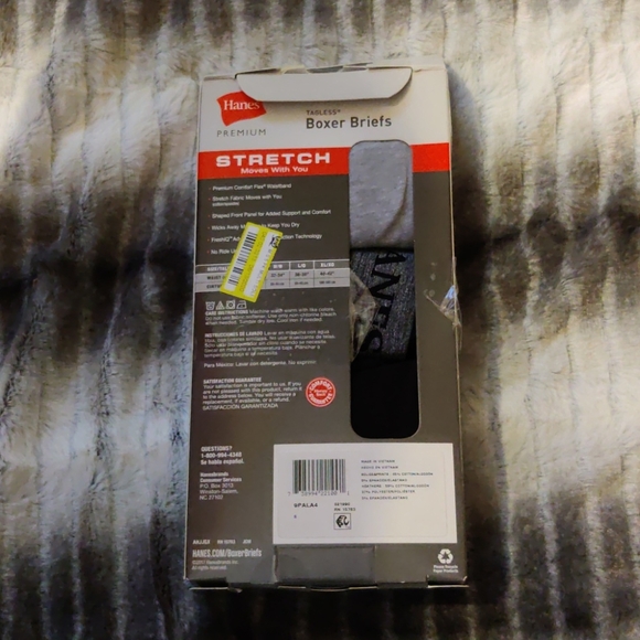 Hanes Premium Men's Stretch Long Leg Boxer Briefs - Picture 3 of 3